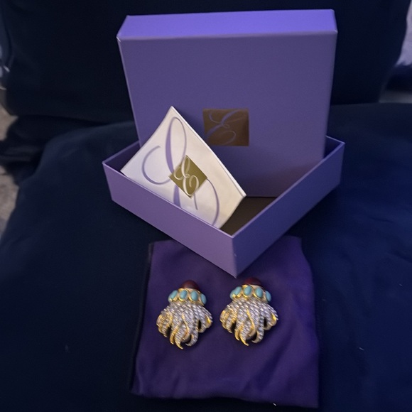 Elizabeth Taylor for Avon Eternal Flame Earrings - Picture 3 of 3